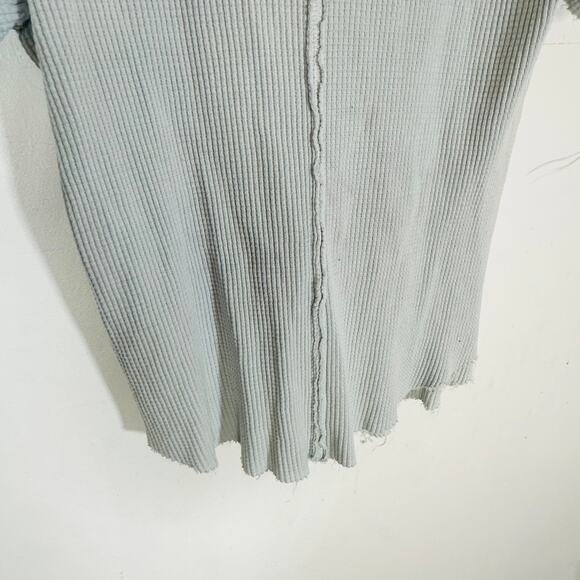 Free People We The Free waffle knit thermal t shirt womans Womans Large - Picture 7 of 12